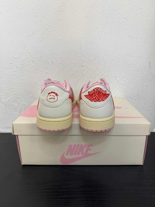 JORDAN 1 LOW TRAVIS SCOTT TROPICAL PINK