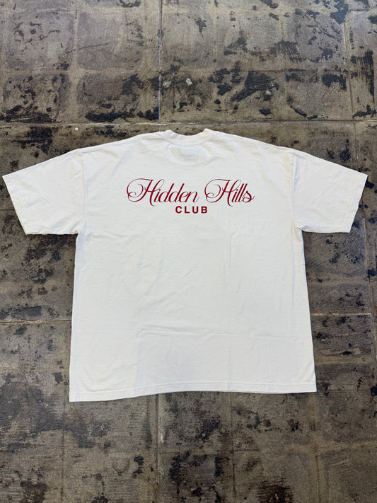 HIDDEN HILLS HH CLUB CREAM TEE