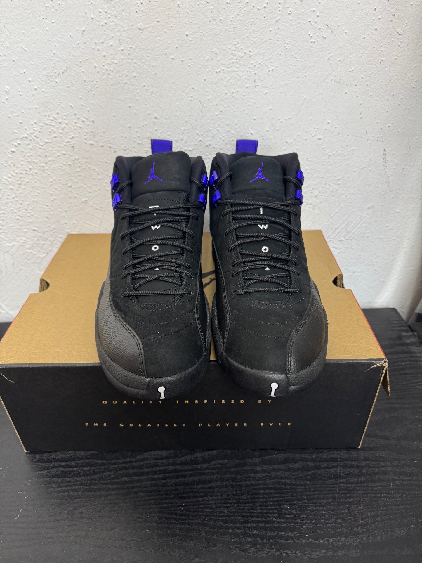 JORDAN 12 BLACK DARK CONDCORD