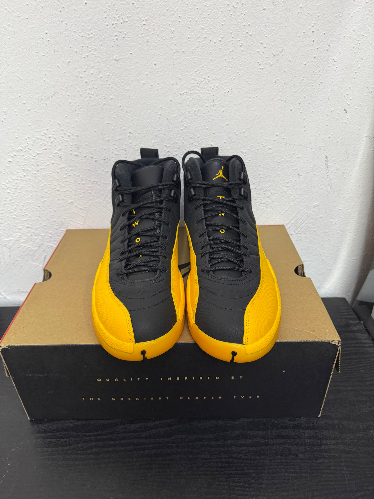 JORDAN 12 BLACK UNIVERSITY GOLD