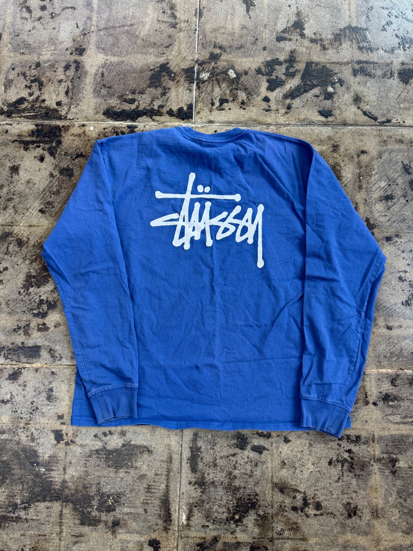 STUSSY BLUE LONG SLEEVE (USED)