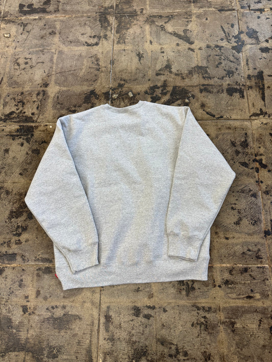 SUPREME BOX LOGO HEATHER GREY CREWNECK