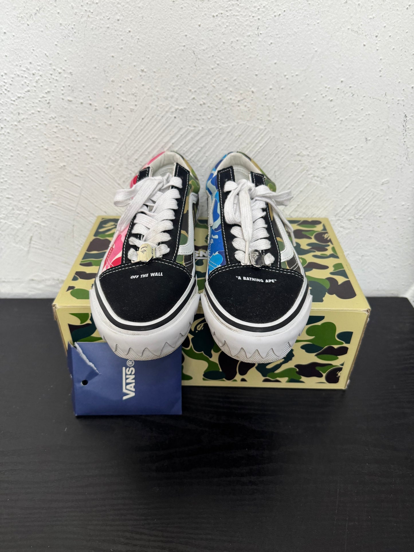 VANSxBAPE OLD SKOOL MULTI CAMO (USED)