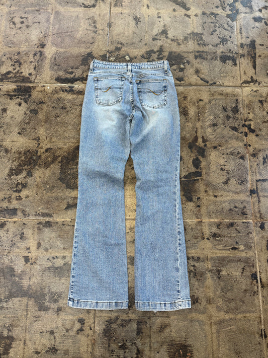 WOMEN BOOTCUT BLUE JEANS