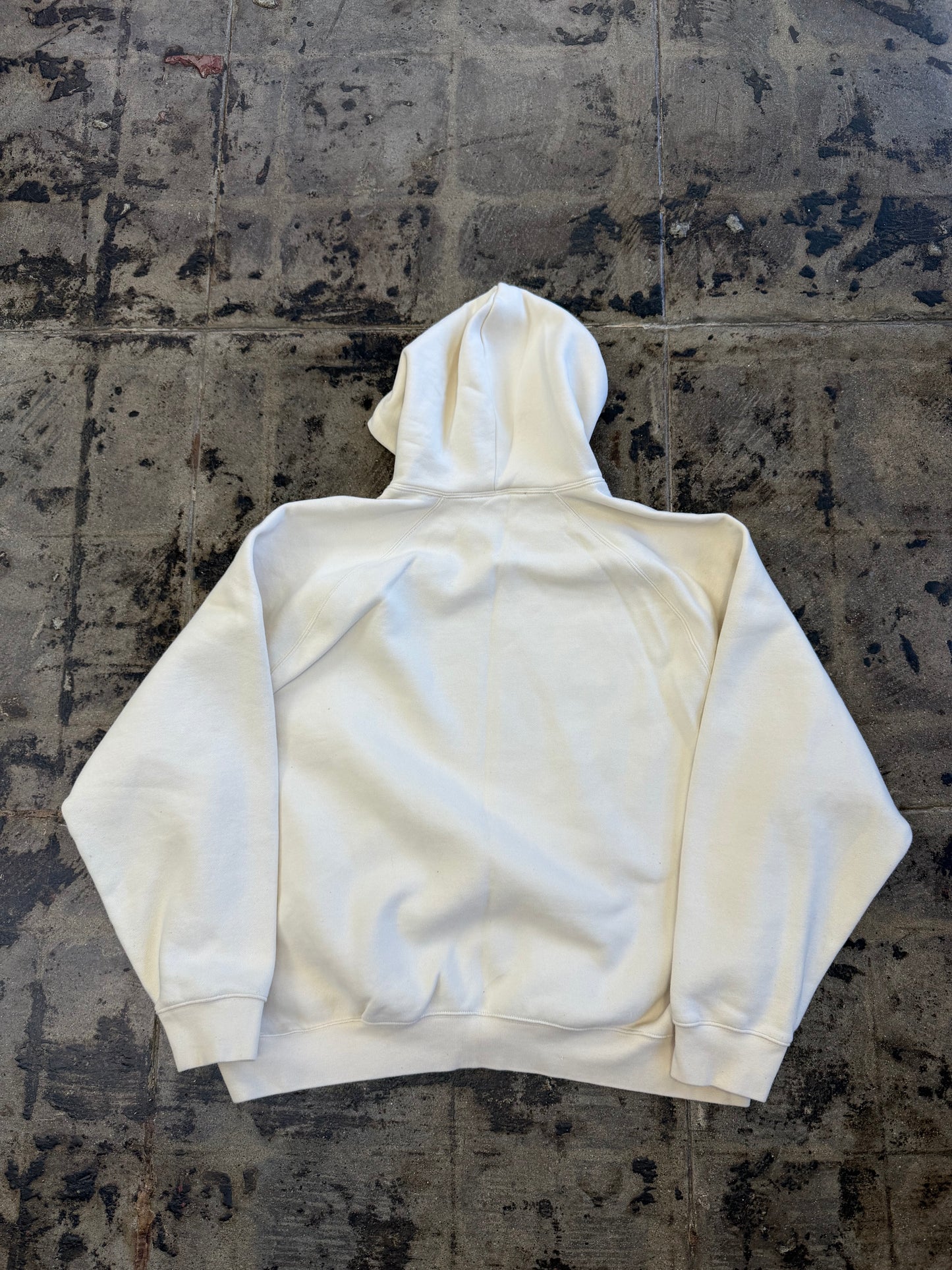 ESSENTIALS CREAM HOODIE (USED)