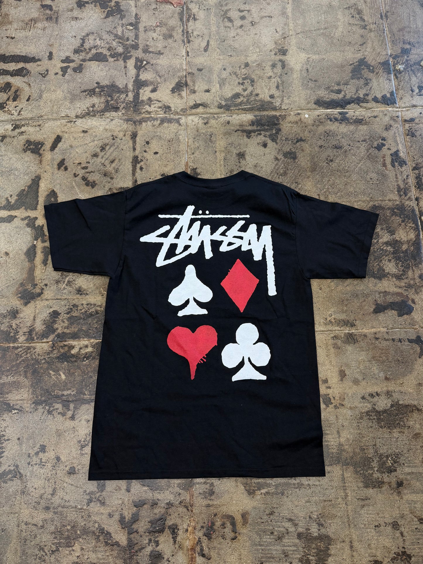 STUSSY FULL DECK BLACK TEE