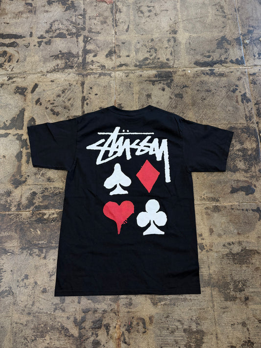 STUSSY FULL DECK BLACK TEE