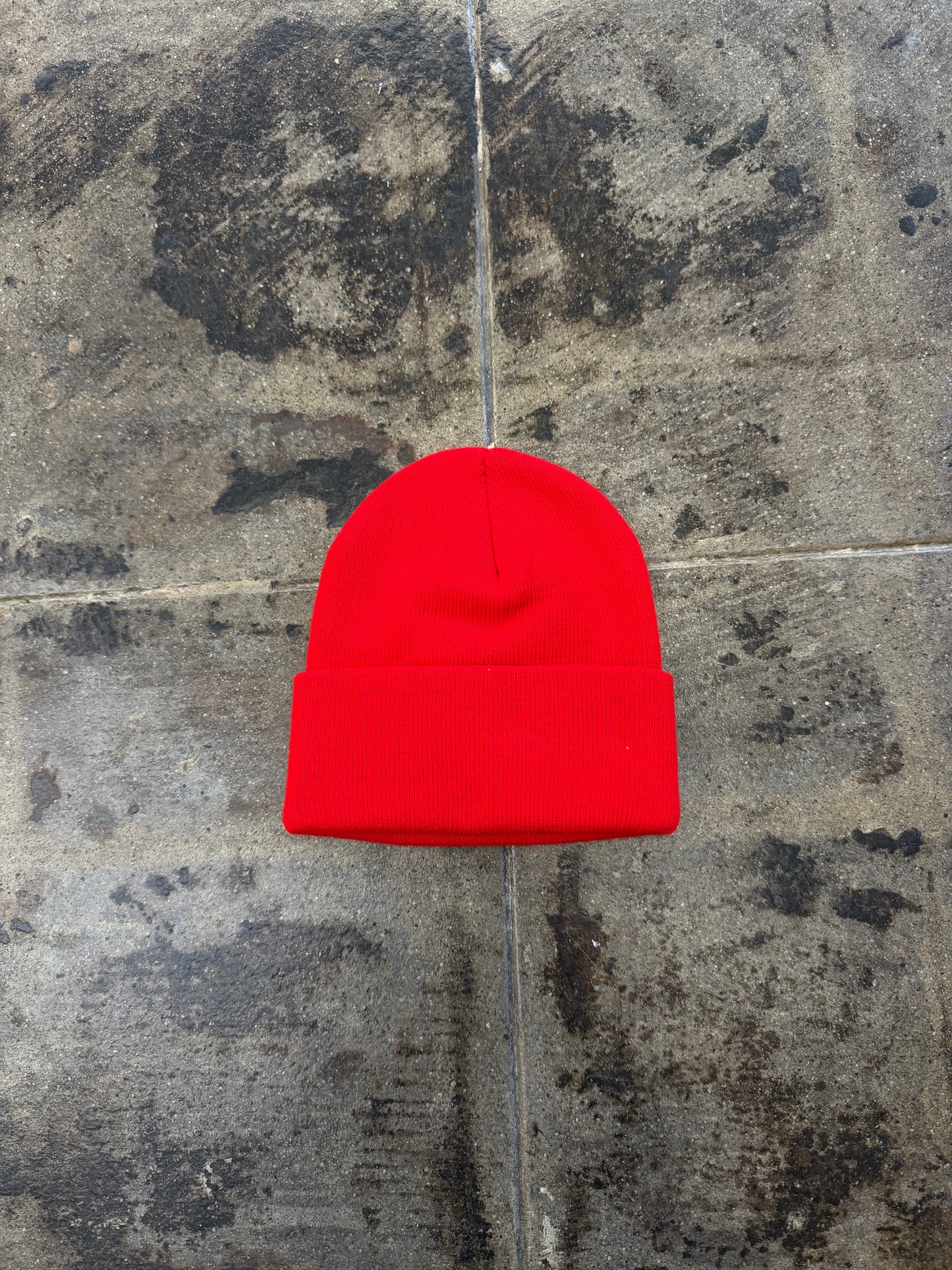 STUSSY RED BEANIE