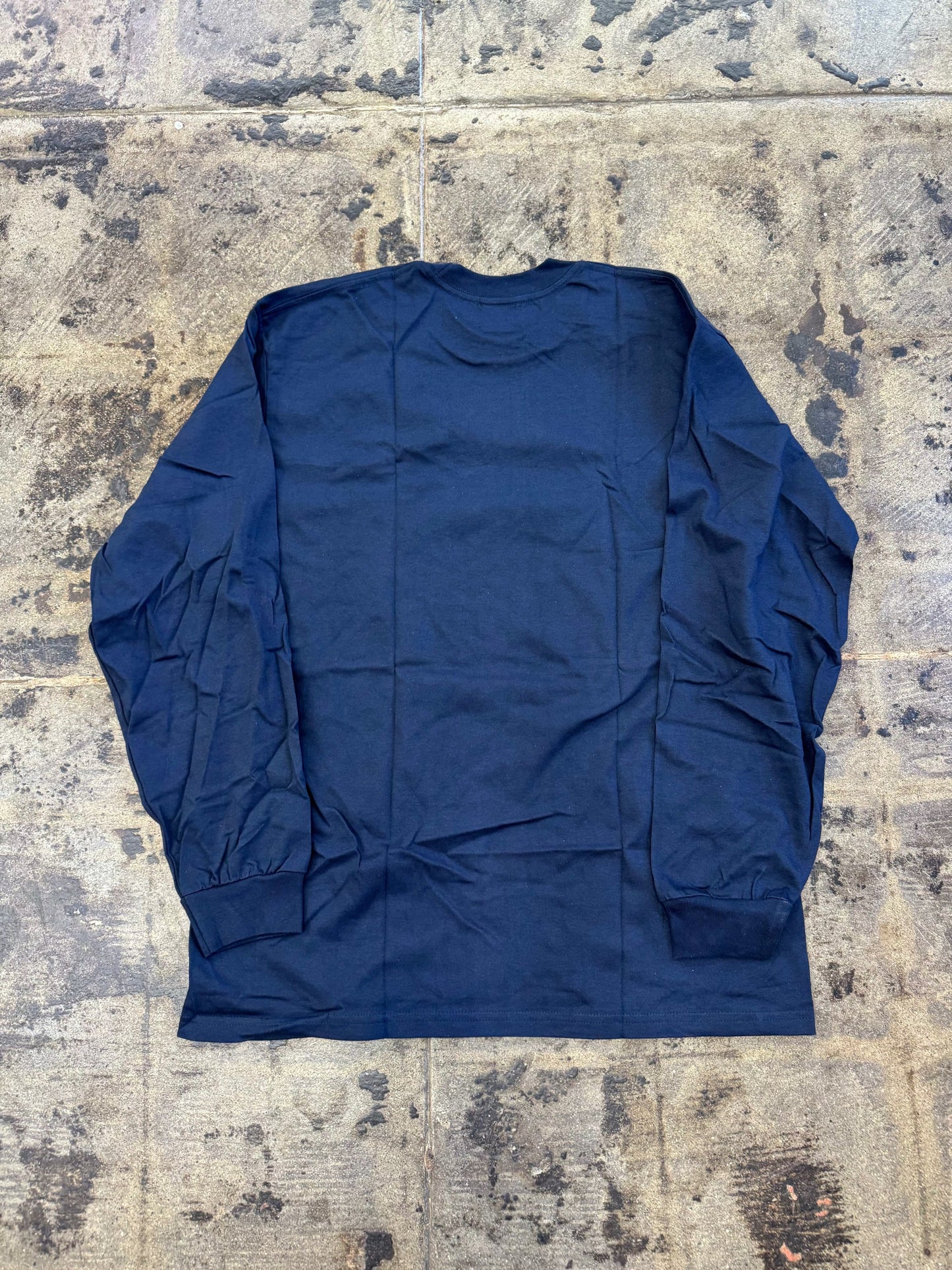 SUPREME BOX LOGO NAVY L/S