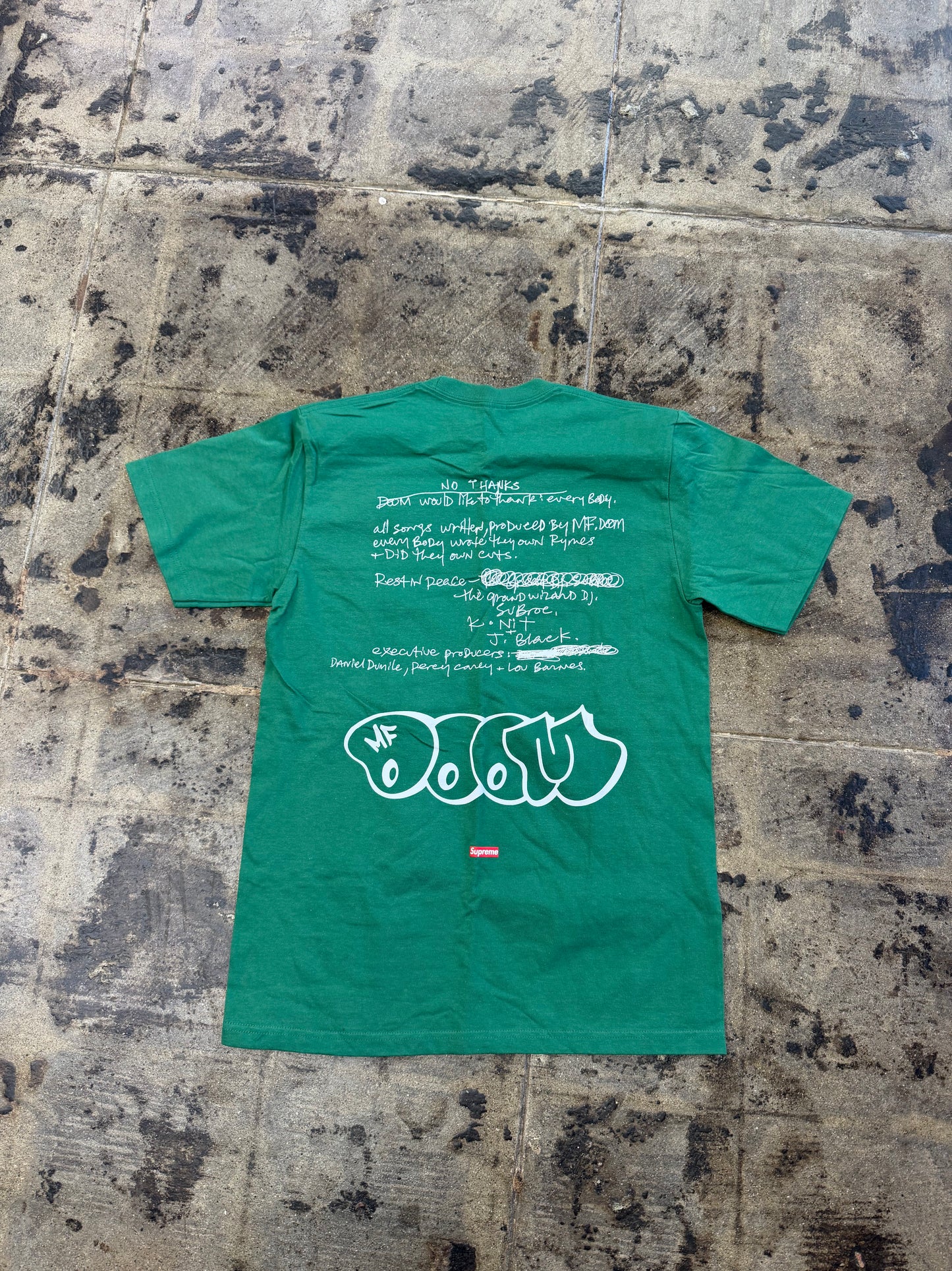 SUPREME MF DOOM LIGHT PINE TEE