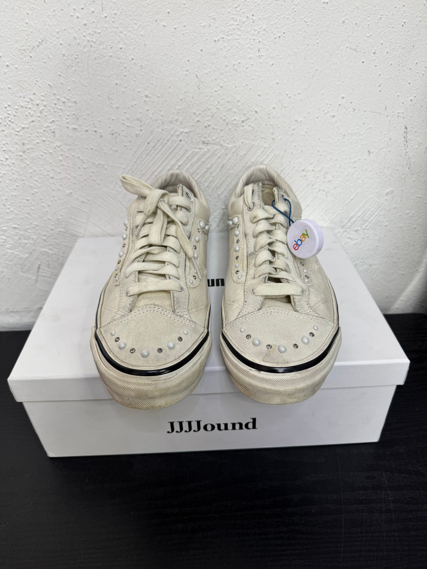VANS OLD SKOOL PEARLIZED MARSHMALLOW (USED)