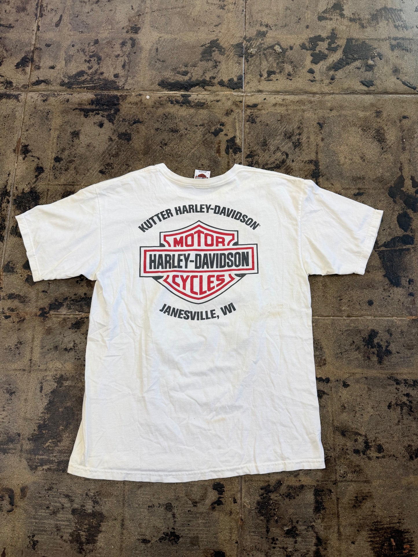 HARLEY DAVIDSON BIKER GIRL MOTORCYCLE TEE