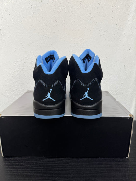 JORDAN 5 BLACK UNIVERSITY BLUE