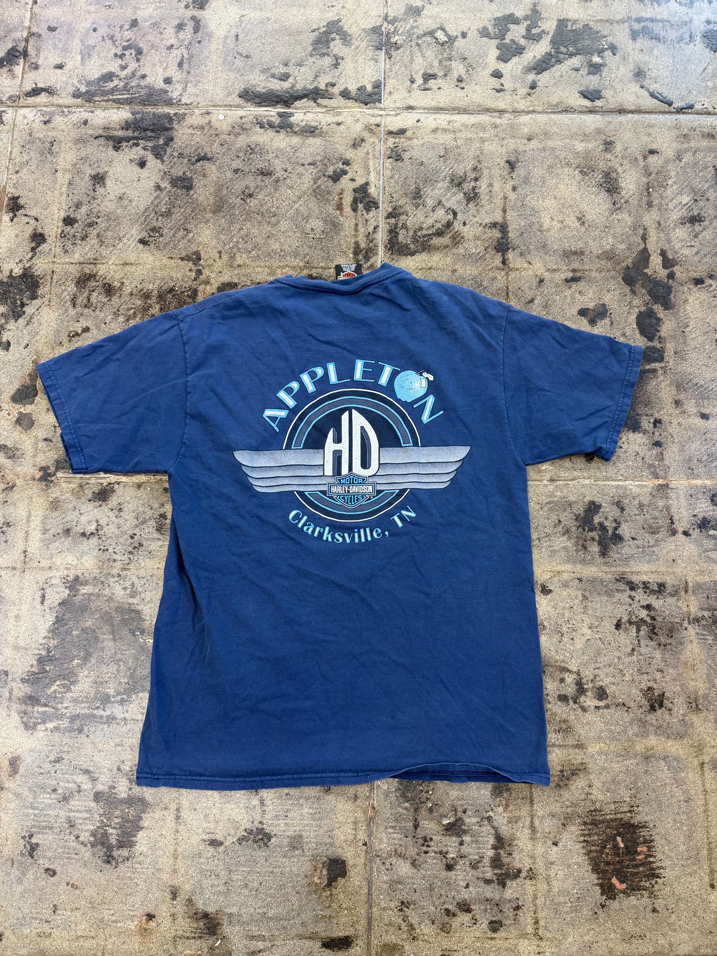 HARLEY DAVIDSON MILWAUKEE WISCONSIN NAVY TEE