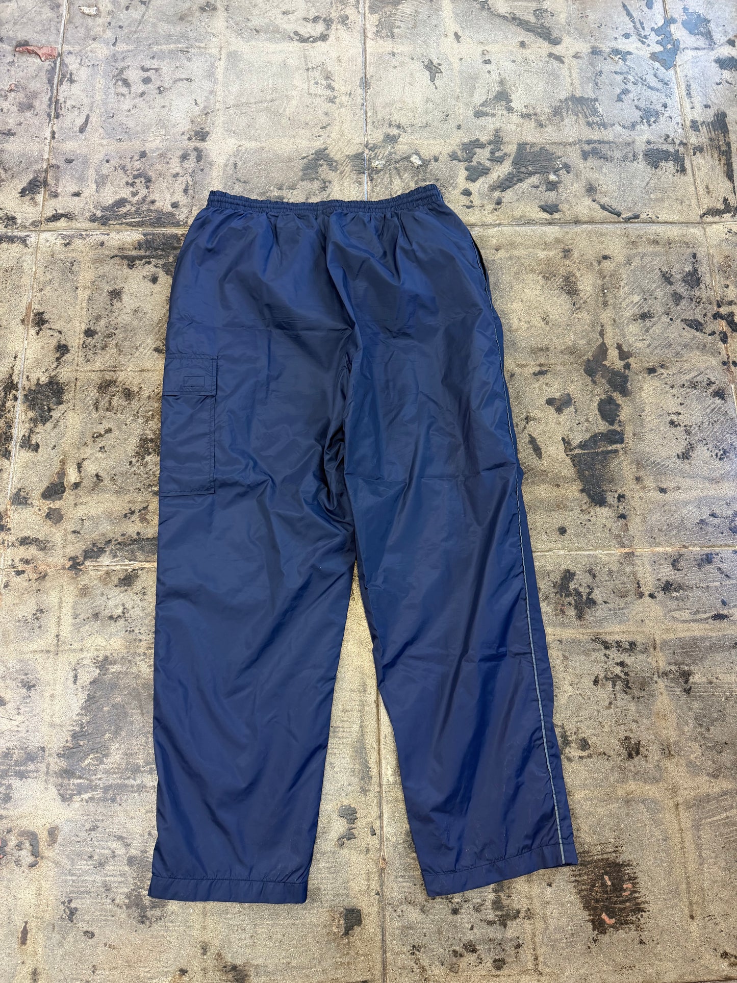NAVY BLUE VNTG USA OLYMPIC WINDBREAKER PANTS