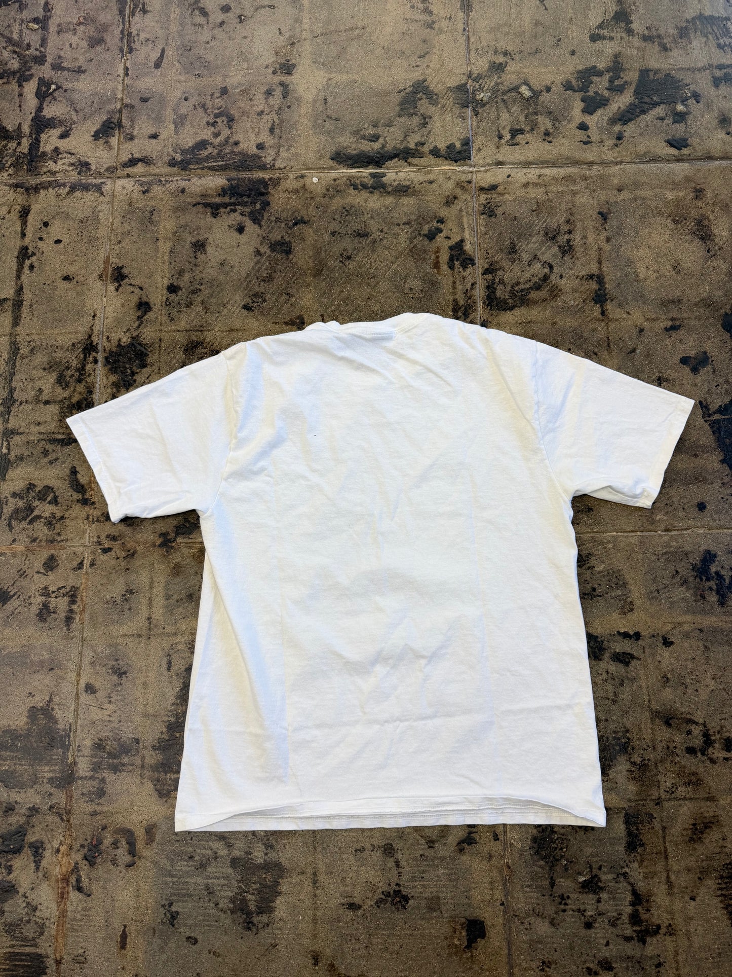 STUSSY INTERNATIONAL LAGUNA WHITE TEE (USED)