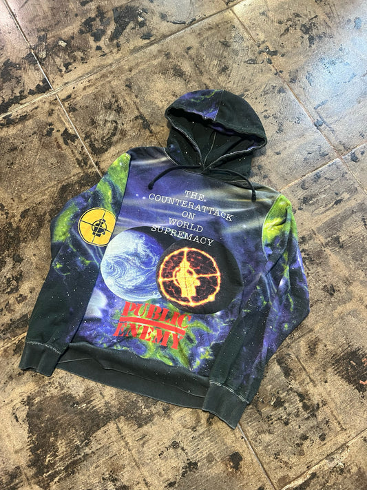 SUPREME X UNDERCOVER PUBLIC ENEMY PLANETS HOODIE SZ: MED