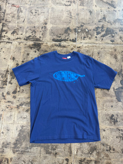 NAVY SUPREME INK BLOT S-S TEE