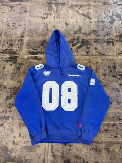 SUPREME FOOTBALL BLUE HOODIE (USED)