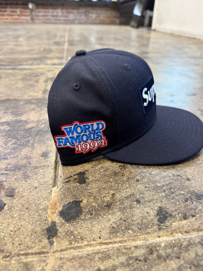 SUPREME WORLD FAMOUS BOX LOGO NAVY FITTED