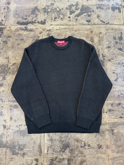 SUPREME SPITFIRE BLACK SWEATER (USED)
