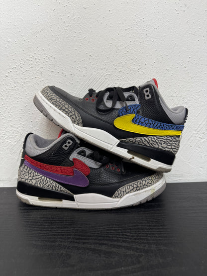 JORDAN 3 BLACK CEMENT 2018 JTH SHOE SURGEON (USED) (NB)