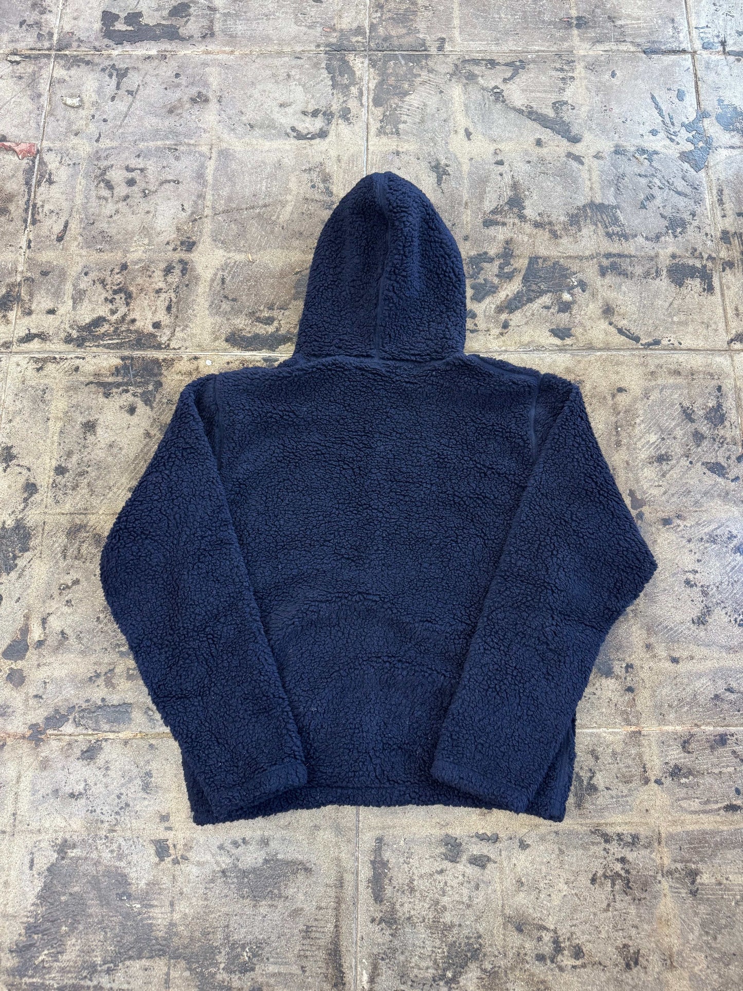 PARRA BIRD POLAR FLEECE NAVY BLUE HOODIE (USED)