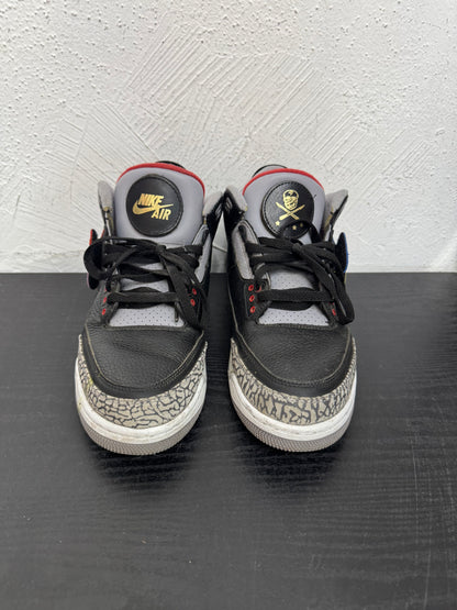 JORDAN 3 BLACK CEMENT 2018 JTH SHOE SURGEON (USED) (NB)