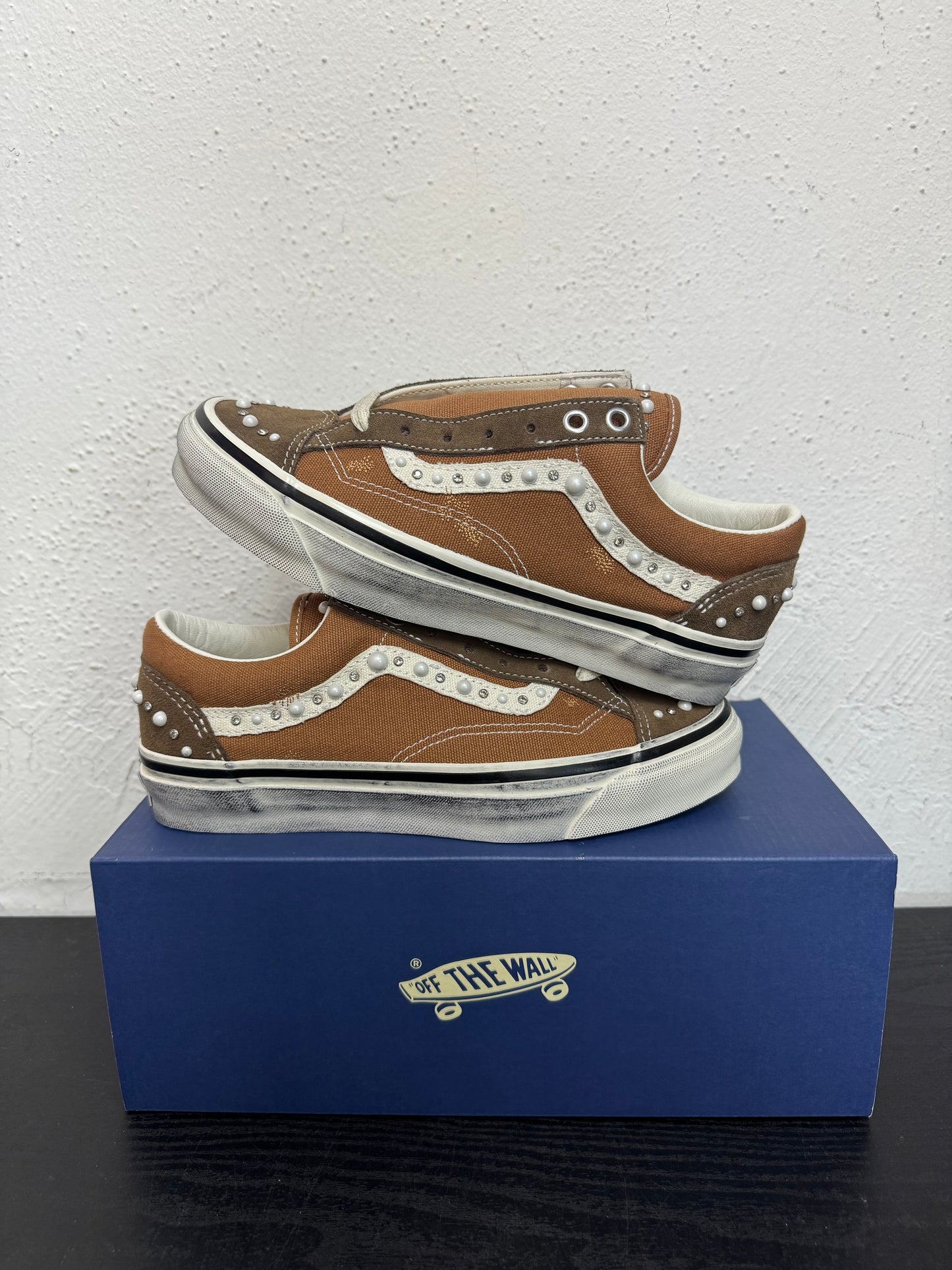 VANS LX OLD SKOOL PEARLIZED PACK VINTAGE COCOA BROWN