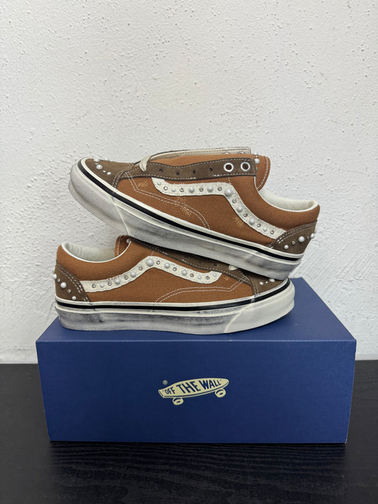 VANS LX OLD SKOOL PEARLIZED PACK VINTAGE COCOA BROWN