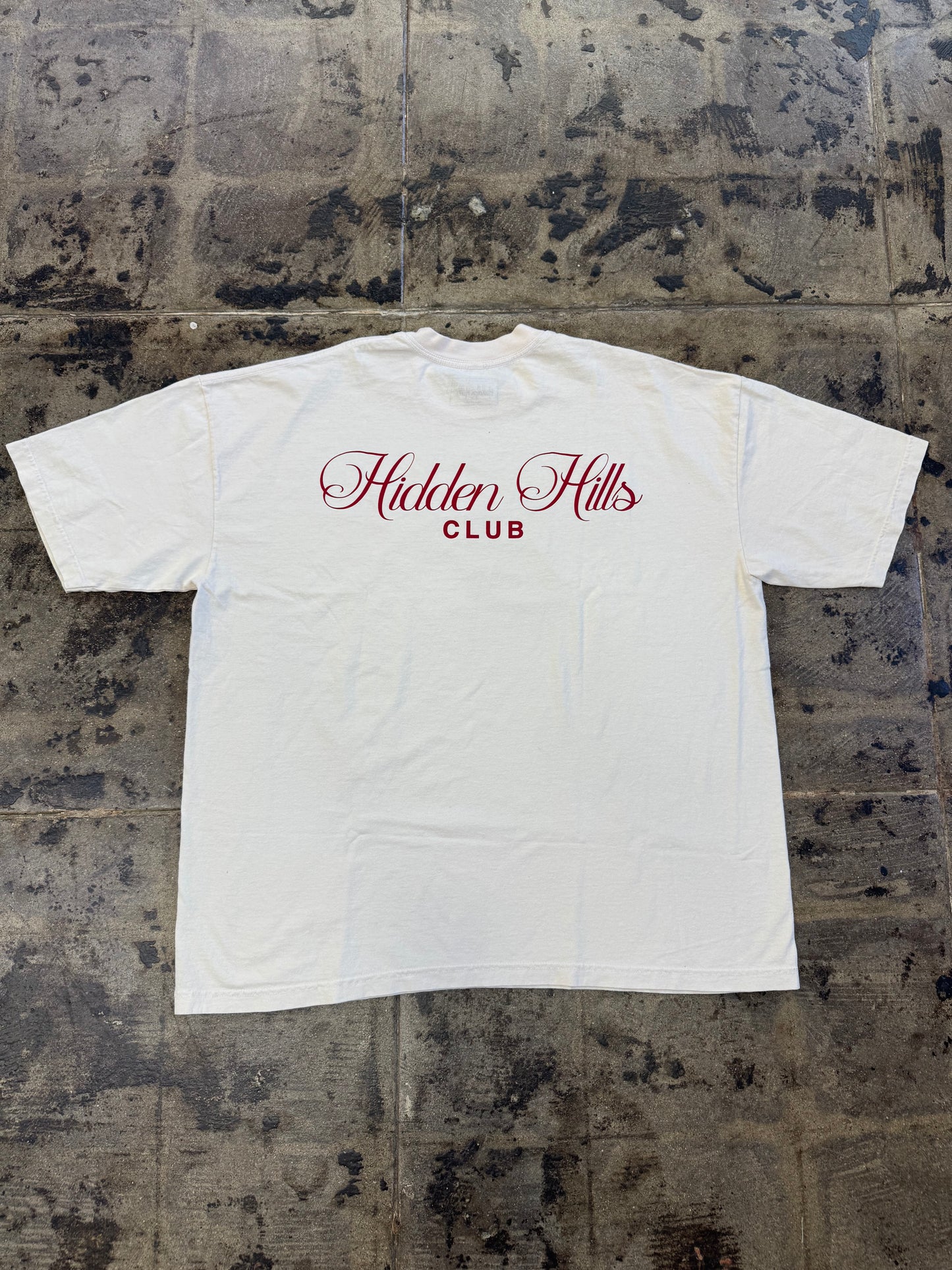 HIDDEN HILLS HH CLUB CREAM TEE