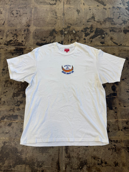 SUPREME VICTORY S/S WHITE TEE (USED)