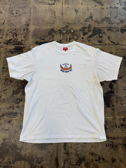 SUPREME VICTORY S/S WHITE TEE (USED)