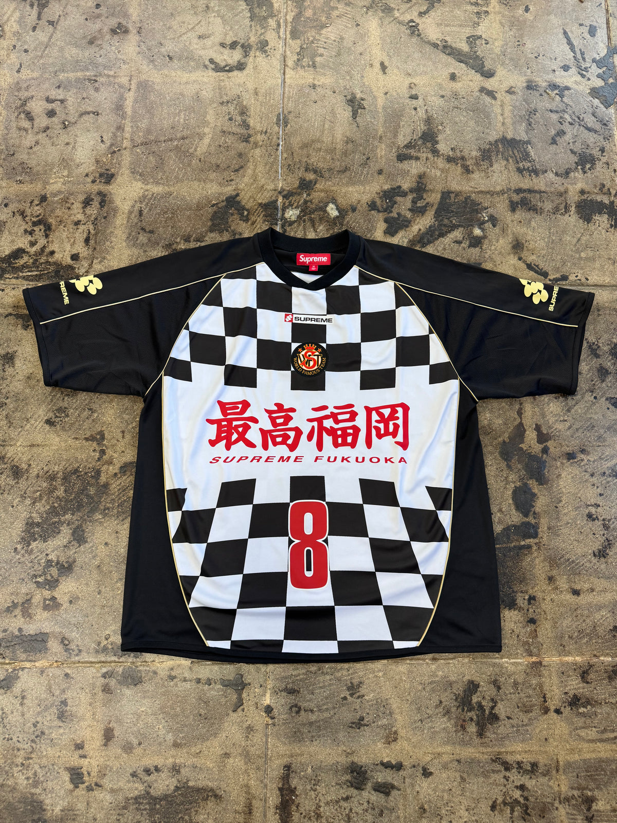 SUPREME CHECK BOARD BLACK JERSEY