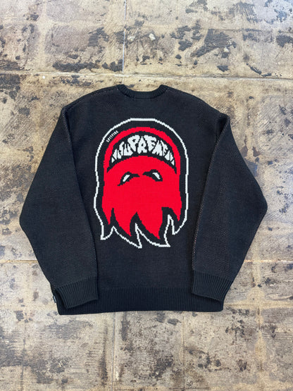 SUPREME SPITFIRE BLACK SWEATER (USED)