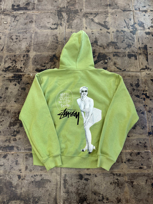 STUSSY SKATE TOUGH GREEN ZIP UP (USED)