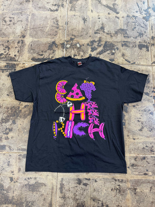 STUSSY x ERIC ELMS 2008 EAT THE RICH TEE (USED)