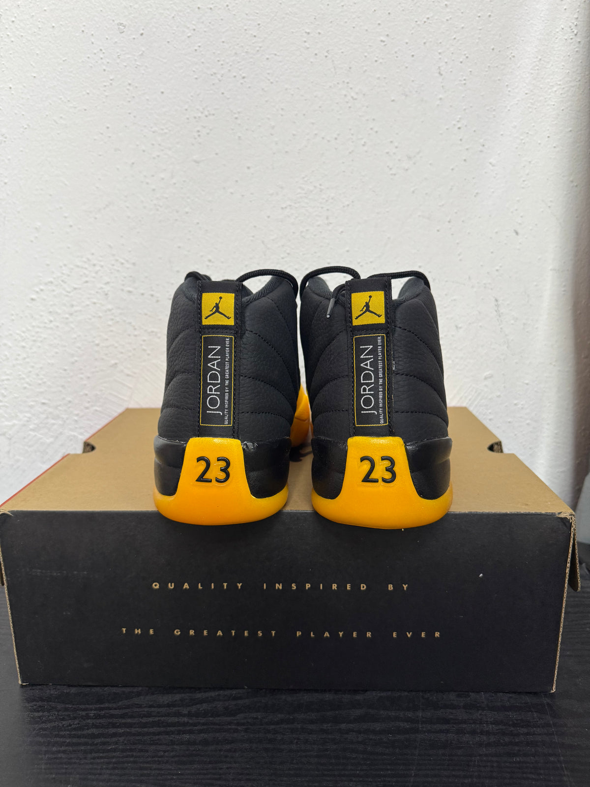 JORDAN 12 BLACK UNIVERSITY GOLD