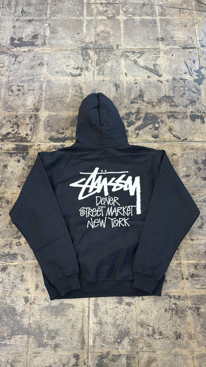 STUSSY DOVER STREET MARKET BLACK HOODIE