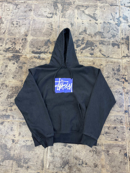 STUSSY STOCK BOX HOODIE  (USED)