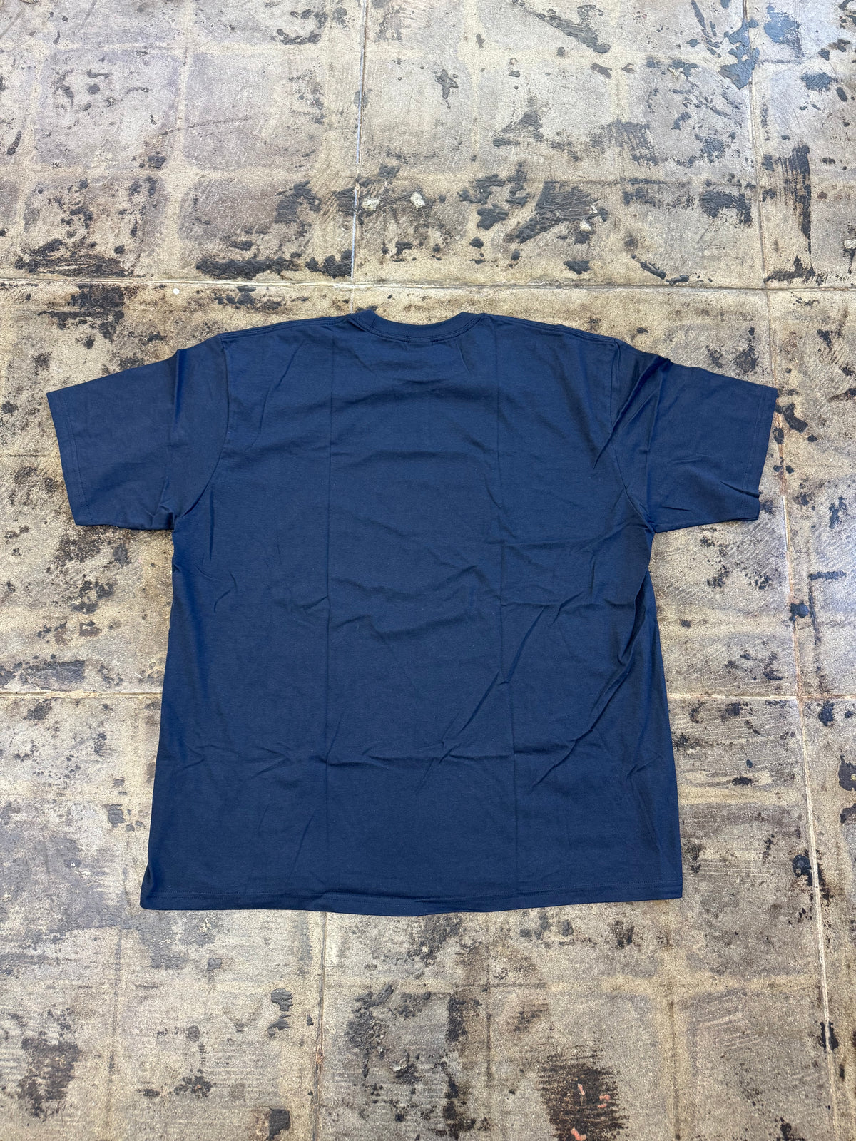 SUPREME ARABIC BOX LOGO NAVY TEE