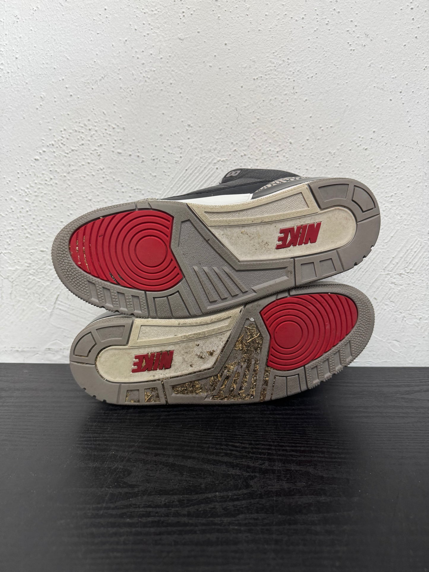 JORDAN 3 BLACK CEMENT 2018 JTH SHOE SURGEON (USED) (NB)