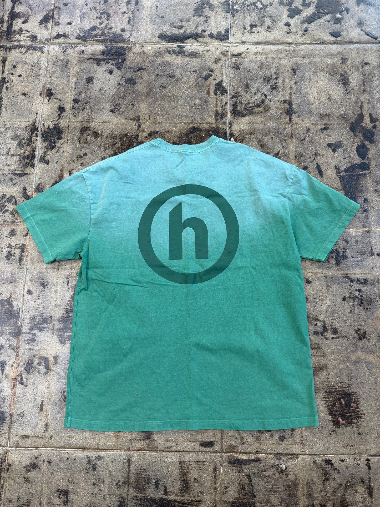 HIDDEN 2 TONE GREEN TEE (USED)