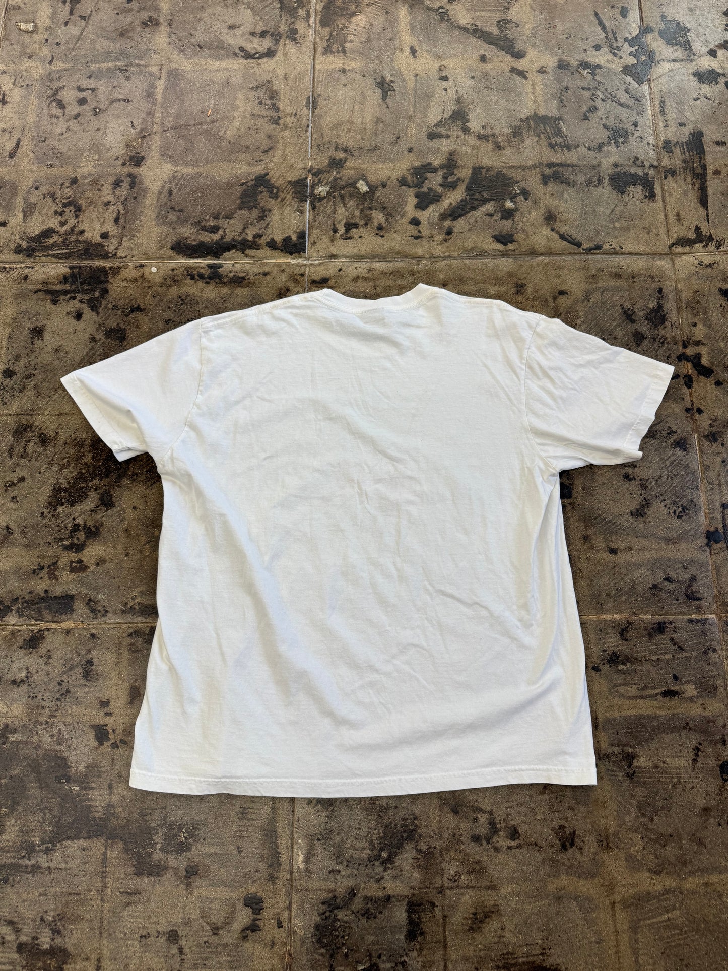 STUSSY CREATION WHITE TEE (USED)