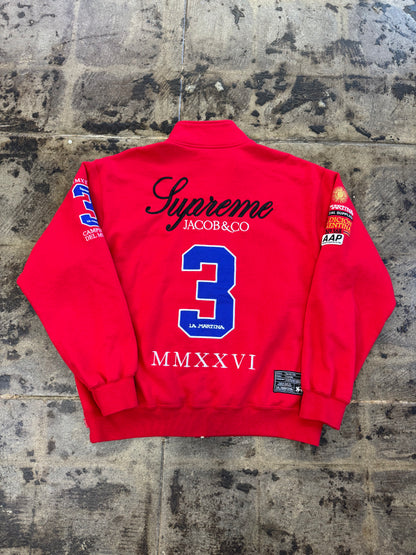 SUPREME LA MARTINA JACOB &CO RED ZIP UP