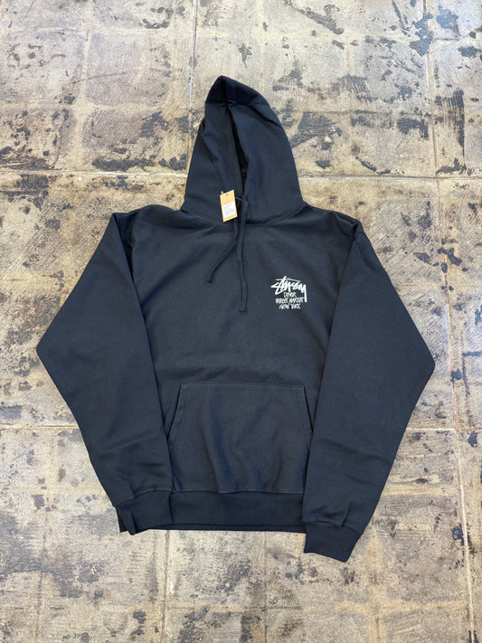 STUSSY DOVER STREET MARKET BLACK HOODIE