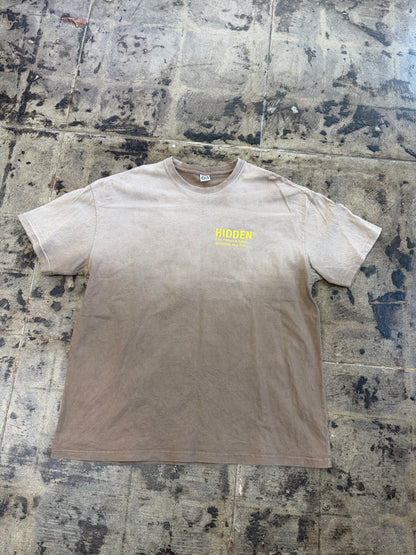 HIDDEN 2 TONE BROWN TEE (USED)