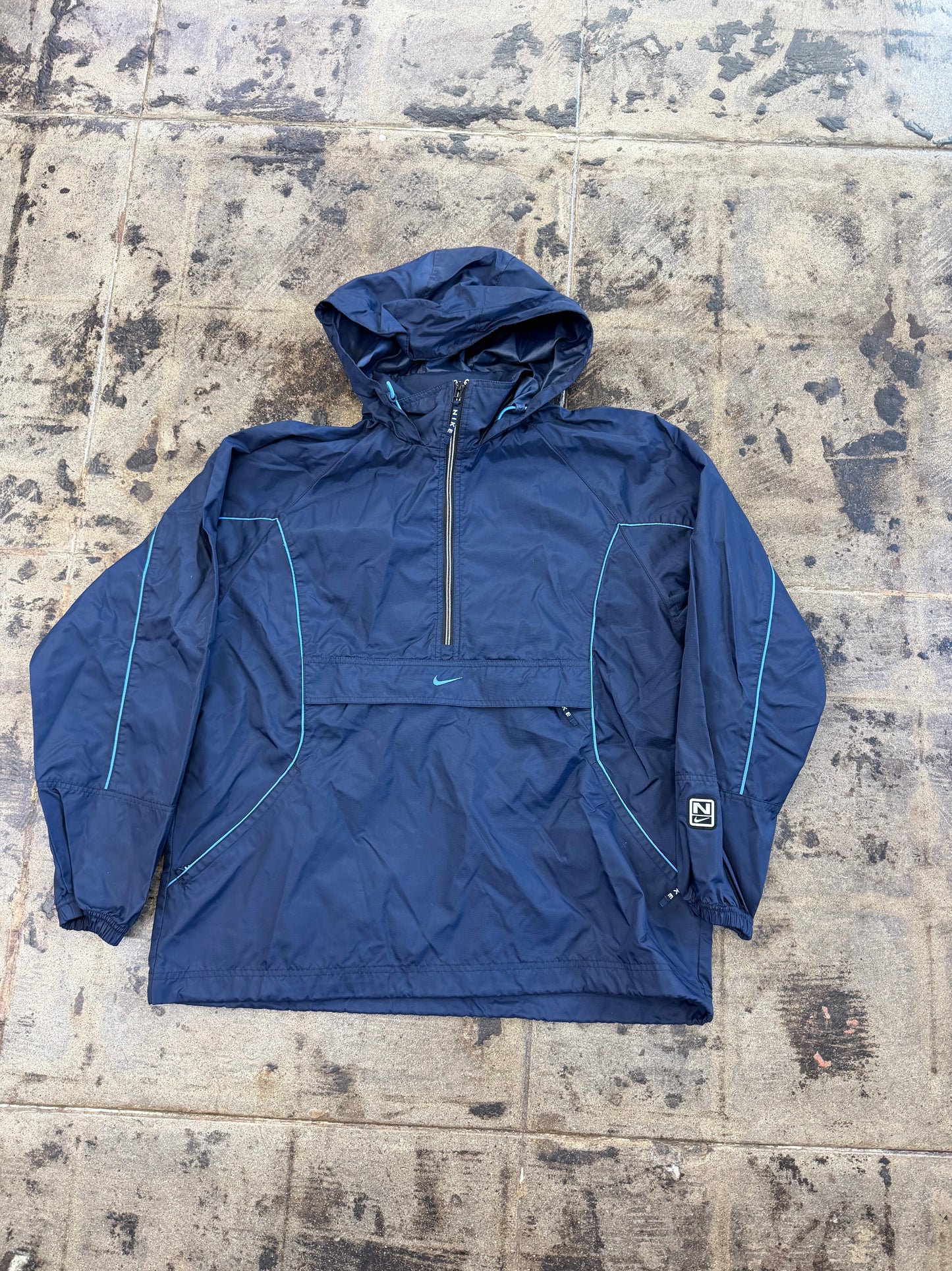 90s VNTG NIKE HALF ZIP WINDBREAKER