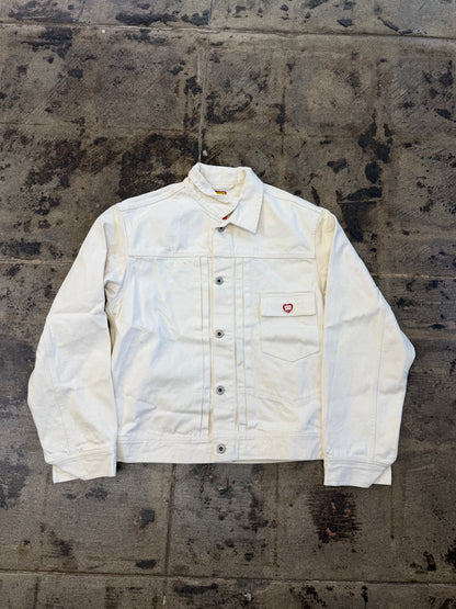 HUMAN MADE CREAM DENIM WORK JACKET