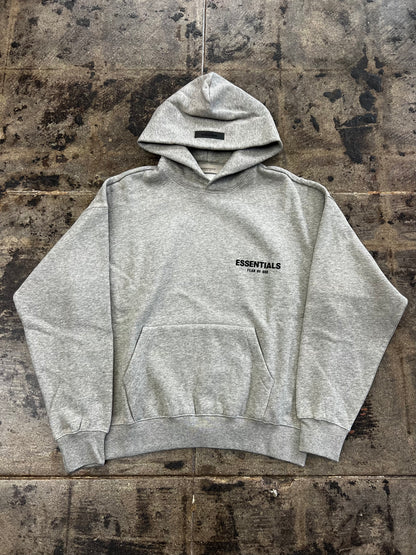 ESSENTIALS FLEECE HOODIE DARK OATMEAL